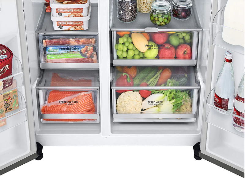 22 Pies Cúbico Refrigerator Side-by-Side | Dispensador de Agua y Hielo