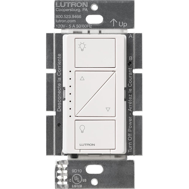 LUTRON PD6WCLWH Caseta Wireless InWall Smart Dimmer Switch, White Tech And House Panama