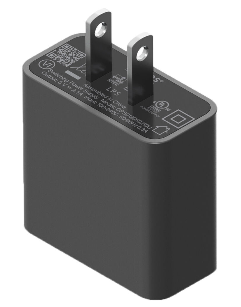 Adaptador de corriente USB de 10 W - Negro