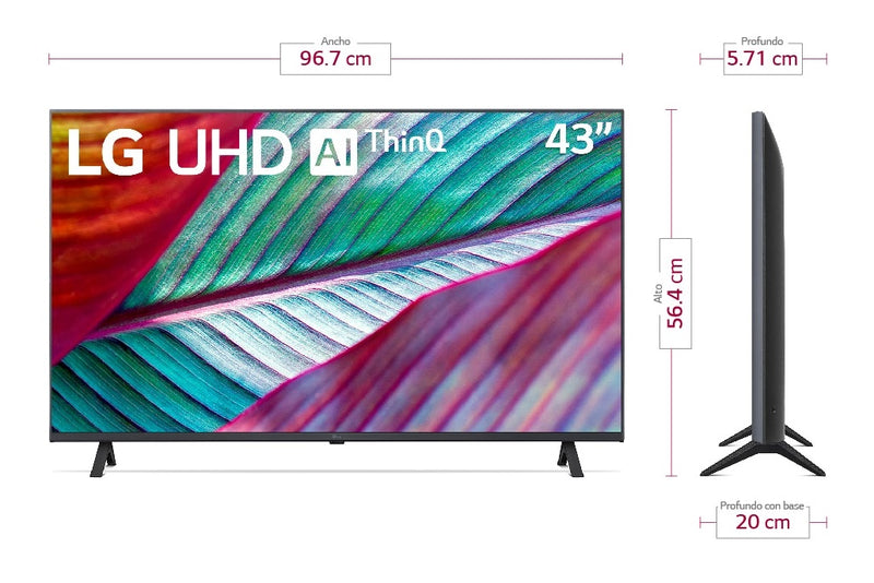 Televisor De 43" | 4K | Smart TV | UHD