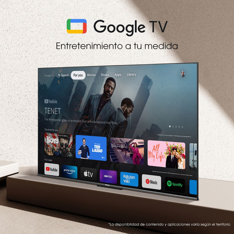 Televisor de 55" | 4K | Google TV | ULED