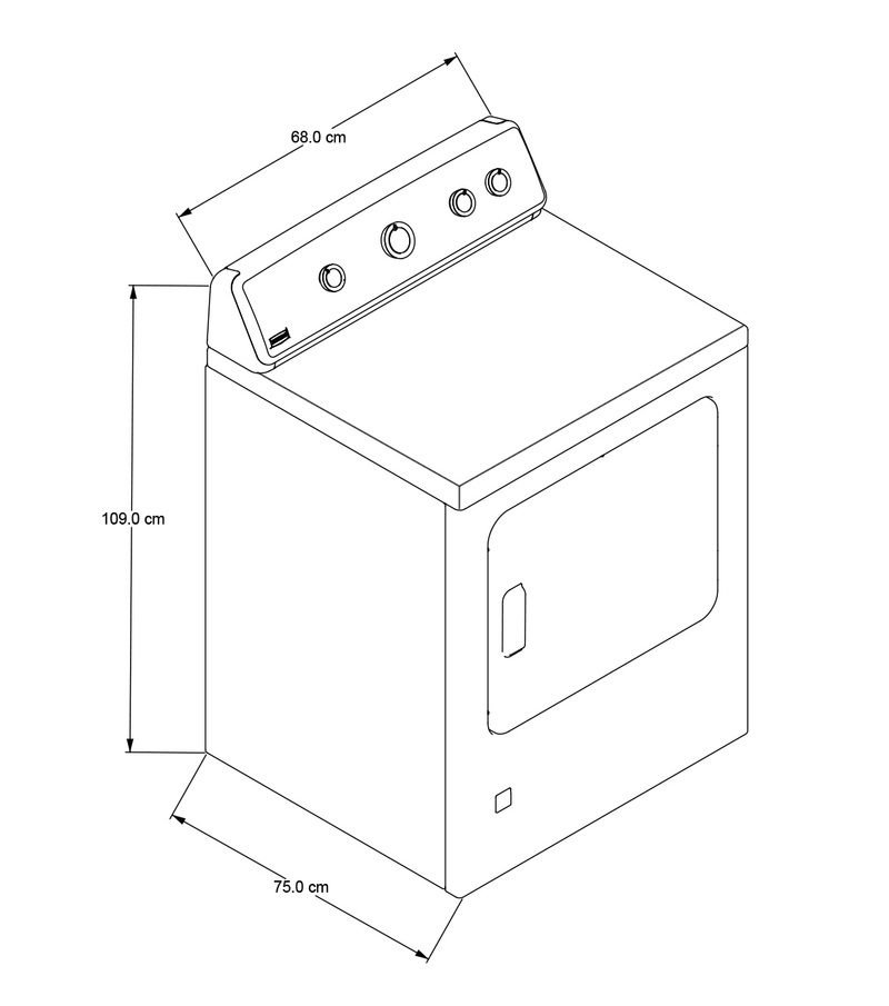 Secadora Carga Frontal de Gas | 19 kg | 6 Ciclos