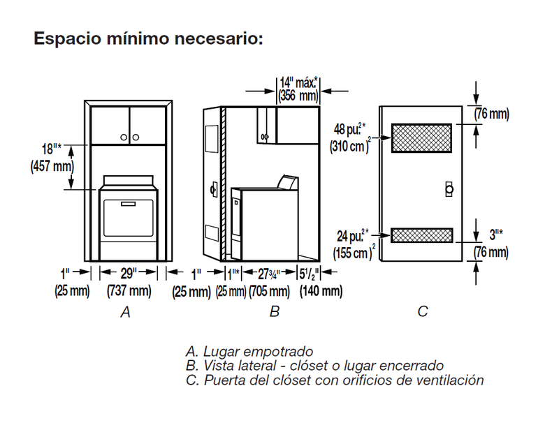 Secadora Carga Frontal De Electrica | 18 kg | 7 Ciclos | Inverter