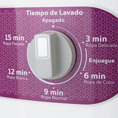 Lavadora Manual De Una Tina Redonda De 16 Kg Blanca
