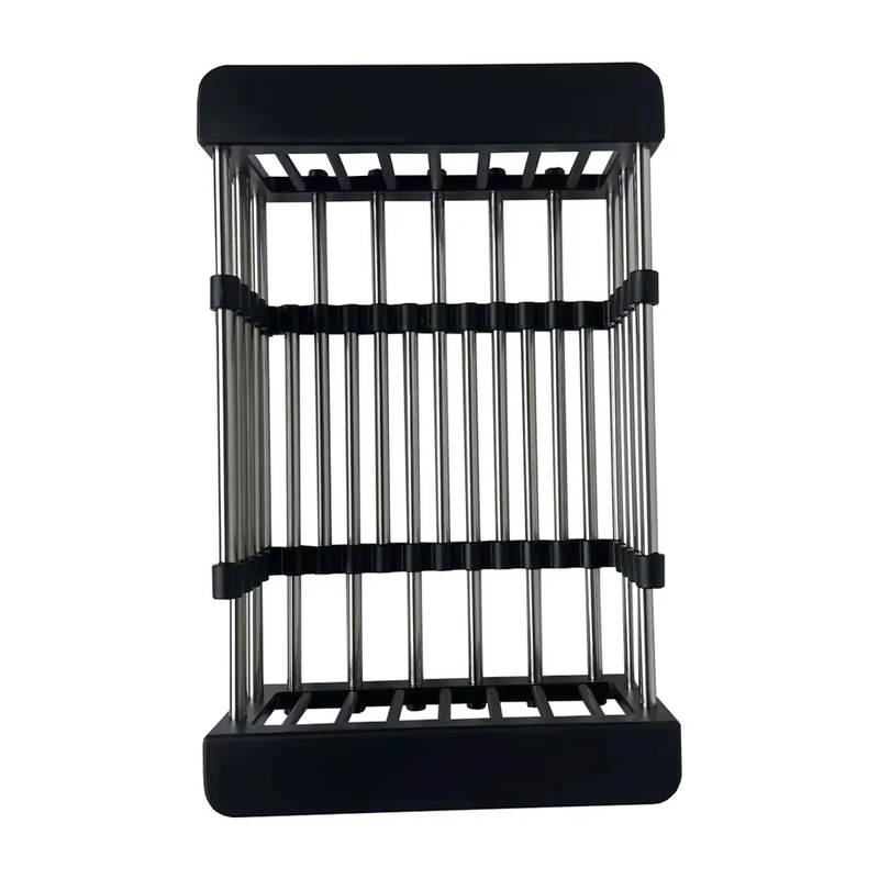 Bolonia 84 Fregador Moderno de Acero Inoxidable | Sistema Anti Reboso | Enjuagador de Vasos | Dispensador de