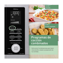 1.3p3 Microondas Inverter de 1100W | Freidora de Aire | Convección