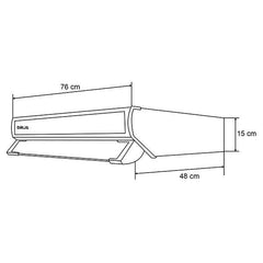 Extractor bajo gabinete de 76 cm | Extractor de grasa