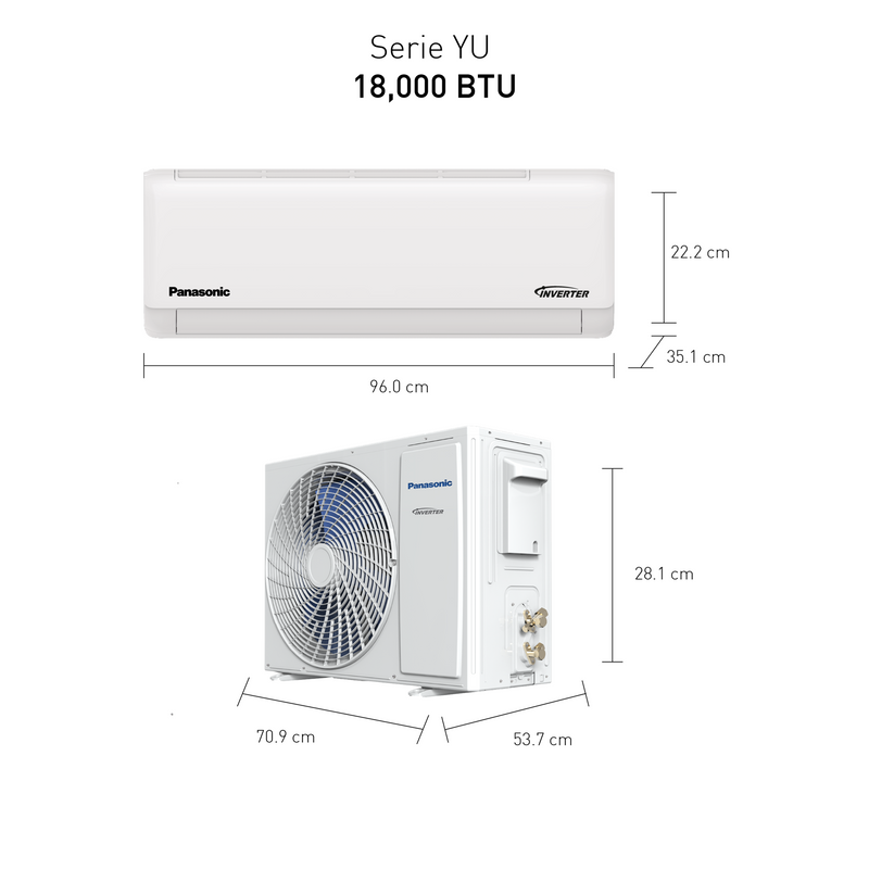 Aire 18000 BTU Seer 20 Standard Inverter Blanco