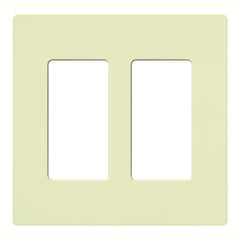 Lutron Claro Designer Wallplate | Sin Tornillos | 2 Gang