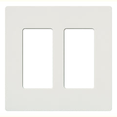 Lutron Claro Designer Wallplate | Sin Tornillos | 2 Gang