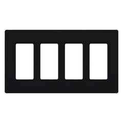 Lutron Claro Designer Wallplate | Sin Tornillos | 4 Gang