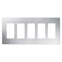 Lutron Claro Designer Wallplate | Sin Tornillos | 5 Gang
