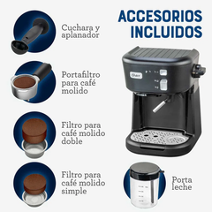 Cafetera para espresso y cappuccino