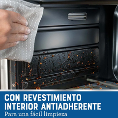 Horno Oster® extra grande puertas estilo francés con freidora de aire y recubrimiento interno antiadherente