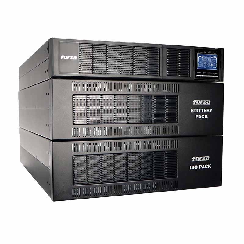 UPS en línea 6KVA/6KW, ISO Transf, Escalable, Rack/Torre-120/240V