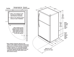 20 Pies Cúbico Refrigerador Top Mount