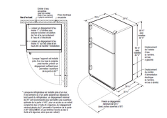18 Pies Cúbico Refrigerador Top Mount