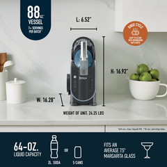 Máquina profesional para preparar bebidas congeladas Ninja SLUSHi™ de 88 oz