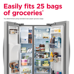 22 Pies Cúbico Refrigerator Side-by-Side | Dispensador de Agua y Hielo | Standard Depth