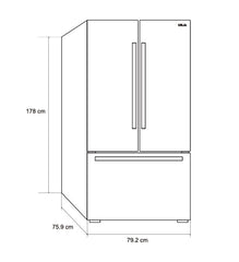 18 Pies Cúbico Refrigerador French Door | Inversor