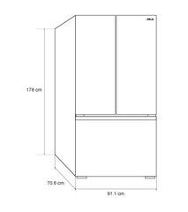 20 Pies Cúbico Refrigerador French Door | Inversor | Acero Inoxidable