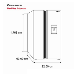 15.4 Pies Cúbico Refrigerator Side-by-Side | Dispensador de Agua y Hielo