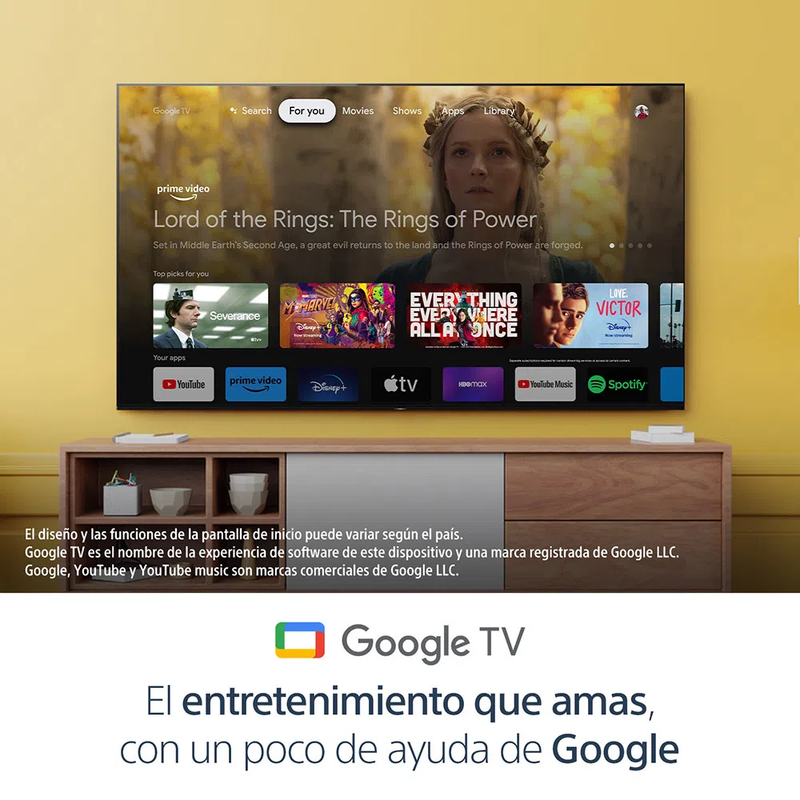 Televisor de 55" X77L | 4K Ultra HD | Alto rango dinámico (HDR) | Google TV | Control de voz con Google Assistant