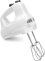 Batidora de mano KitchenAid de 3 velocidades - Blanca