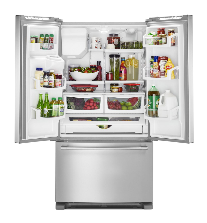 Refrigerador de puerta francesa de 36 pulgadas de ancho con función PowerCold® - 25 Cu. Pie.