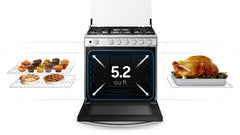 Estufa de gas de 5.2 cu.ft | 6 quemadores