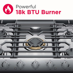 Estufa (Tope) de gas de 30 pulgadas (30”) | 5 quemadores | Cooktop