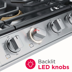 Estufa (Tope) de gas de 30 pulgadas (30”) | 5 quemadores | Cooktop