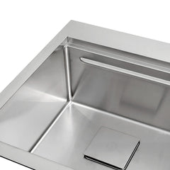Kit PESCARA fregador + grifo de acero inoxidable 2 tinas