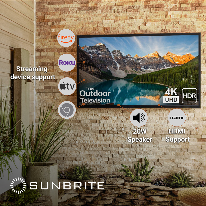 SunBrite Verdana Series | Televisor De 55" | 4K | Outdoor TV | LED | HDR | Full Shade | Black