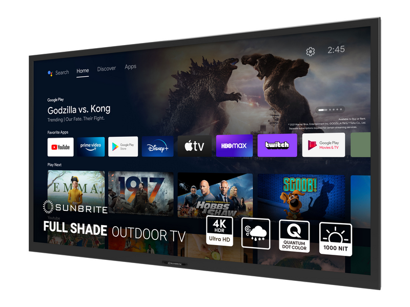 SunBrite Verdana Series | Televisor De 55" | 4K | Outdoor TV | UHD | HDR | Full Shade | Black