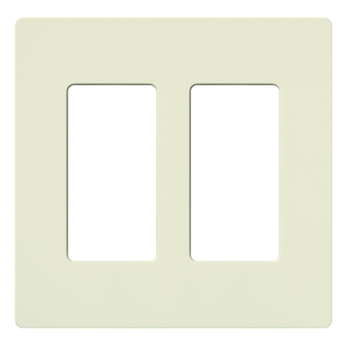 Lutron Claro Designer Wallplate | Sin Tornillos | 2 Gang