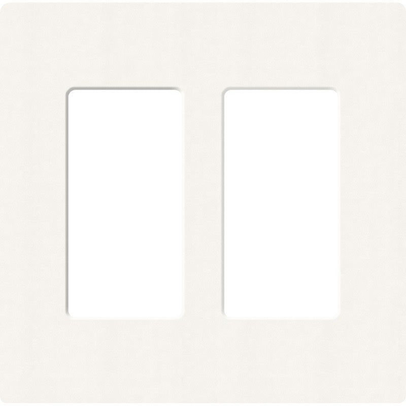 Lutron Claro Designer Wallplate | Sin Tornillos | 2 Gang