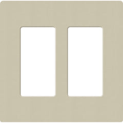 Lutron Claro Designer Wallplate | Sin Tornillos | 2 Gang