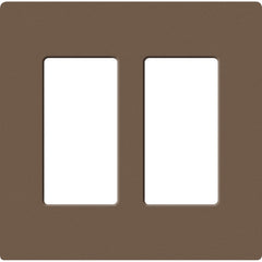 Lutron Claro Designer Wallplate | Sin Tornillos | 2 Gang