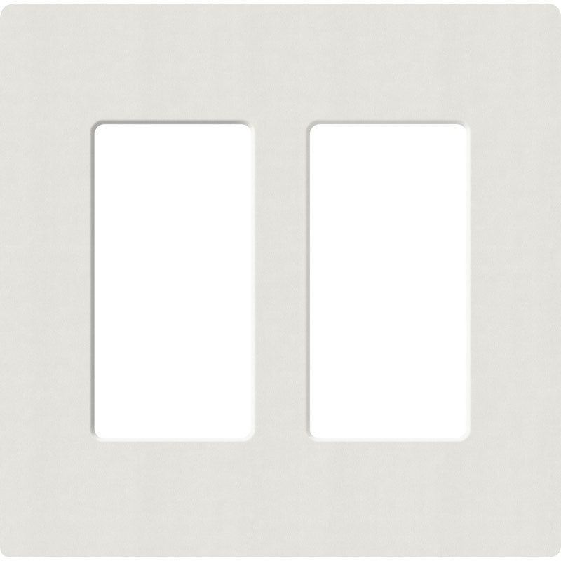 Lutron Claro Designer Wallplate | Sin Tornillos | 2 Gang