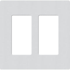Lutron Claro Designer Wallplate | Sin Tornillos | 2 Gang