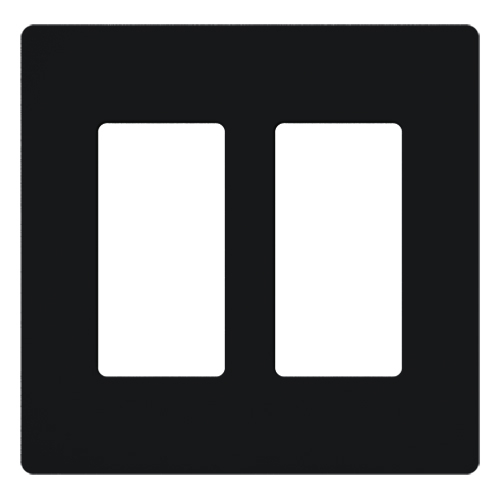 Lutron Claro Designer Wallplate | Sin Tornillos | 2 Gang