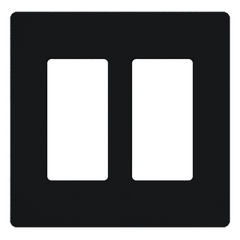 Lutron Claro Designer Wallplate | Sin Tornillos | 2 Gang