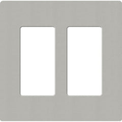 Lutron Claro Designer Wallplate | Sin Tornillos | 2 Gang