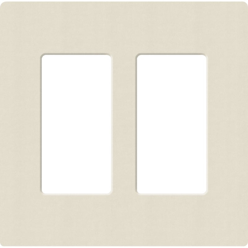 Lutron Claro Designer Wallplate | Sin Tornillos | 2 Gang