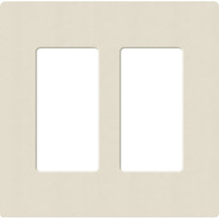 Lutron Claro Designer Wallplate | Sin Tornillos | 2 Gang