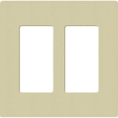 Lutron Claro Designer Wallplate | Sin Tornillos | 2 Gang