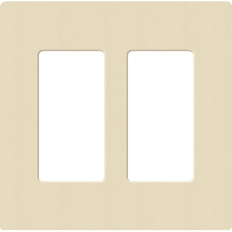 Lutron Claro Designer Wallplate | Sin Tornillos | 2 Gang