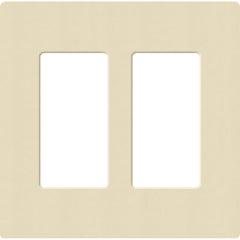 Lutron Claro Designer Wallplate | Sin Tornillos | 2 Gang