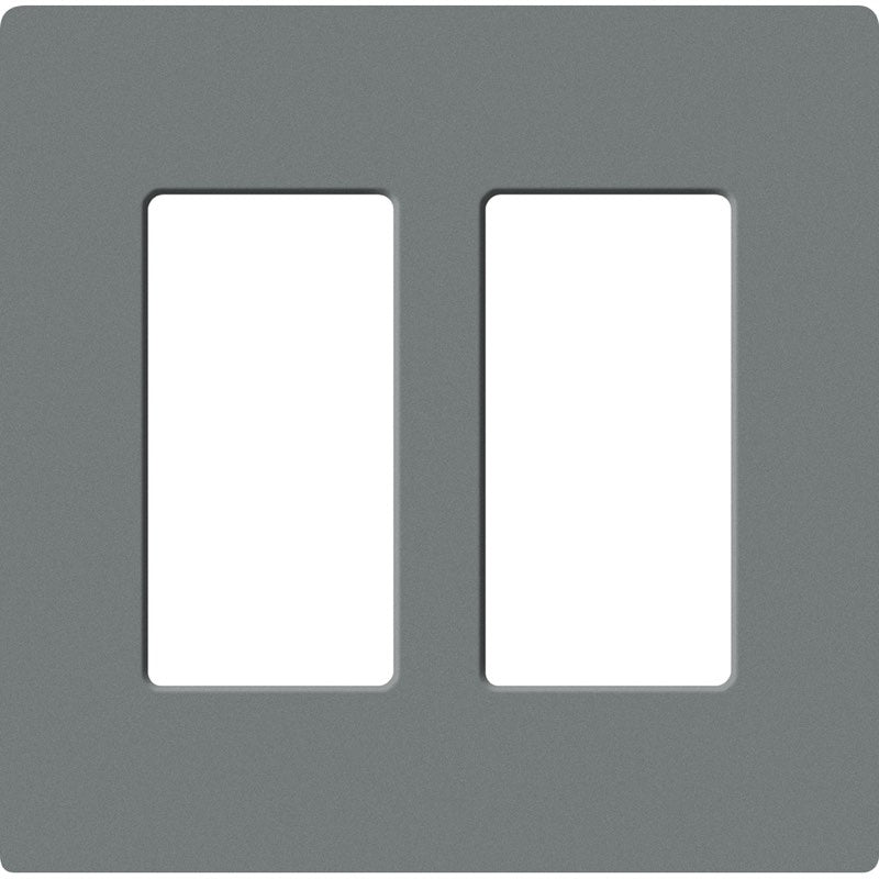 Lutron Claro Designer Wallplate | Sin Tornillos | 2 Gang